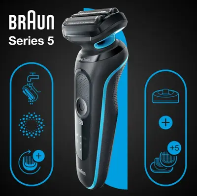 Braun Series 5 51-M4500cs - Aparat de ras (Wet&Dry, AutoSense, EasyClean, cu stand)