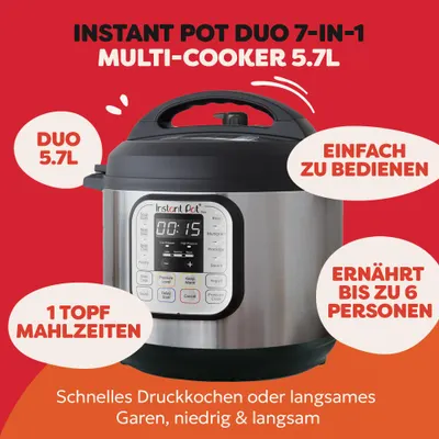 Multicooker Instant Pot Duo 7in1, 5.7L