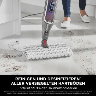 Mop electric cu aburi Shark S6003EU Klik n Flip, 1200W