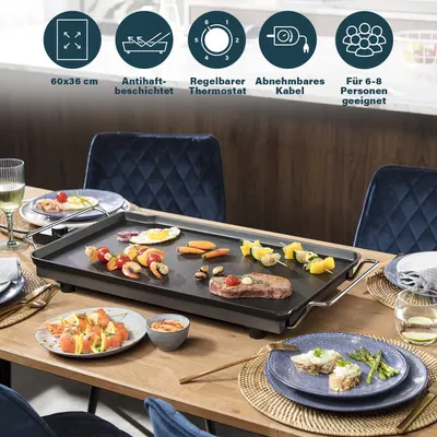Princess Table Chef XXL Classic, grătar electric 60x36