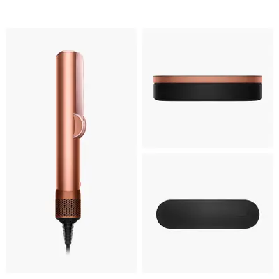 Dyson Airstrait — Placa de par wet-to-dry cu aer (Airstrait), 1600W, copper/rose gold