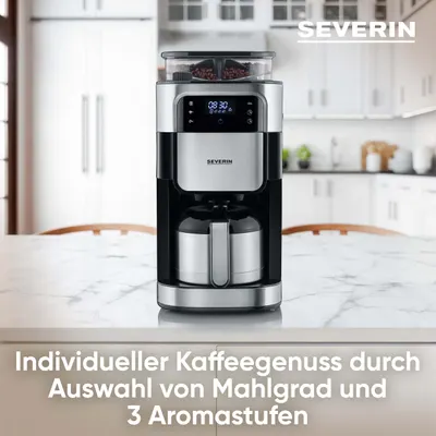 Cafetiera cu filtru si rasnita Severin 1000W