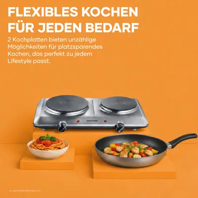 Plită electrică dublă Severin DK 1014, 2500W