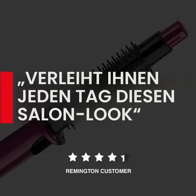 Perie cu aer cald Remington, cu abur, roz