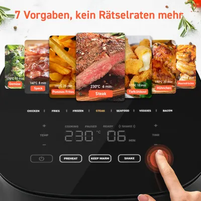 Friteuză cu aer cald Cosori 4.7L, 7in1