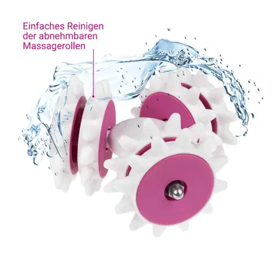 Medisana AC 850 Cellulite Massager - Aparat anti-celulita, 3x2 role rotative de masaj, 2 intensitati, curea de mana reglabila, alimentare la priza