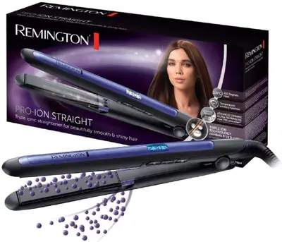 Remington Pro-Ion Straight S7710 - Placa de par triple ionic (ceramica+turmalina, 230C)