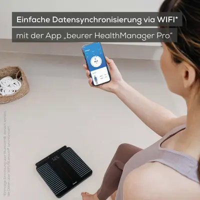 Cântar diagnostic Beurer BF 990 WiFi, 8 electrozi