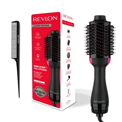 Perie cu aer cald Revlon One-Step, cu pieptene