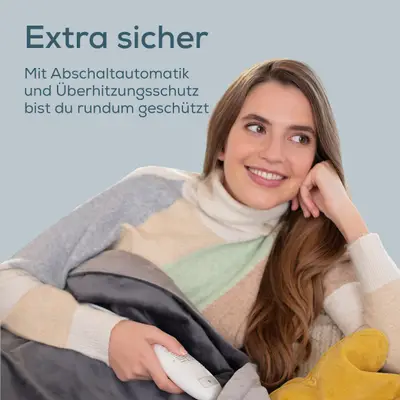 Pătură electrică Beurer HD 75 Cosy, 130x180 gri