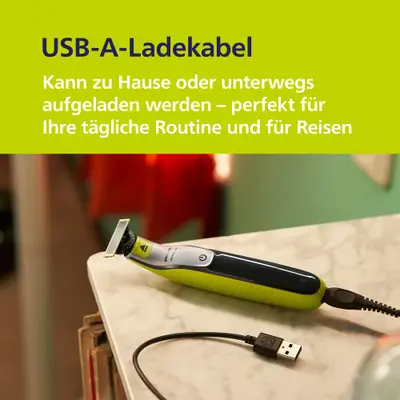 Aparat hibrid ras/tuns Philips OneBlade kit husă