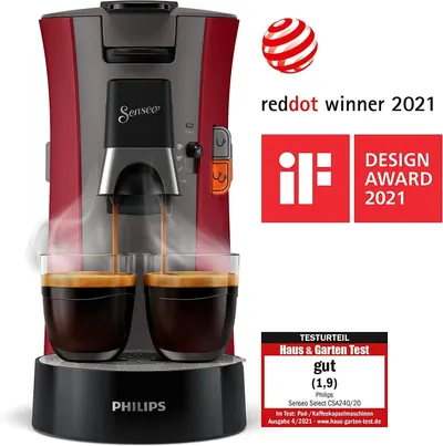 Espressor cu paduri Philips Senseo Select CSA240/90, 1450W