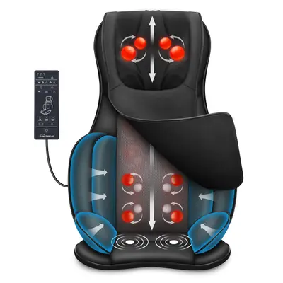 Husa de masaj scaun corp/spate cu incalzire Shiatsu