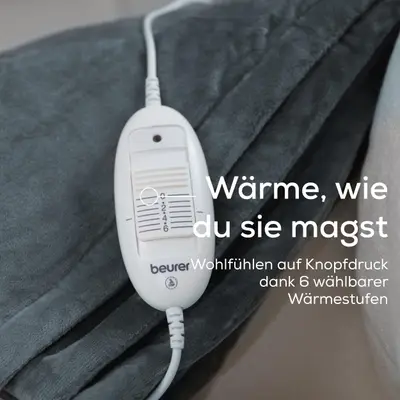 Pătură electrică Beurer HD 75 Cosy, 130x180 gri