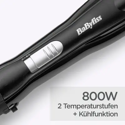 BaByliss AS82E Shape & Smooth - Perie cu aer cald 800W (2 capete: 38mm + 20mm)