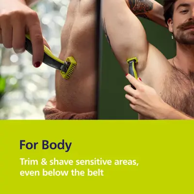 Philips OneBlade (kit cu husă, aparat hibrid ras/tuns)