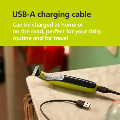 Philips OneBlade (kit cu husă, aparat hibrid ras/tuns)