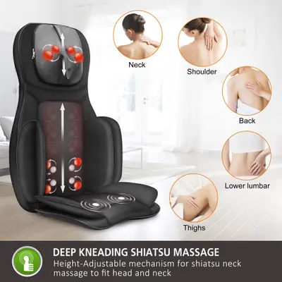Snailax SLY-527 - Aparat masaj picioare Shiatsu (Knead/Air/Vibration/Heat), 3 trepte L/M/H, 24W, 12VDC