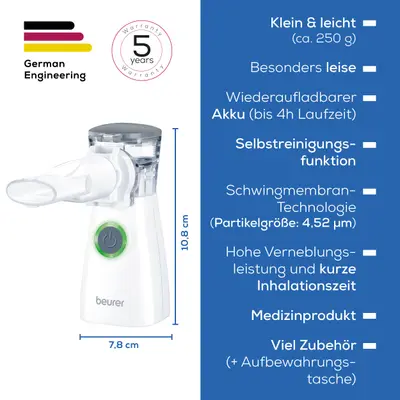 Nebulizator portabil mesh Beurer IH 57 Comfort
