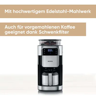 Cafetiera cu filtru si rasnita Severin 1000W