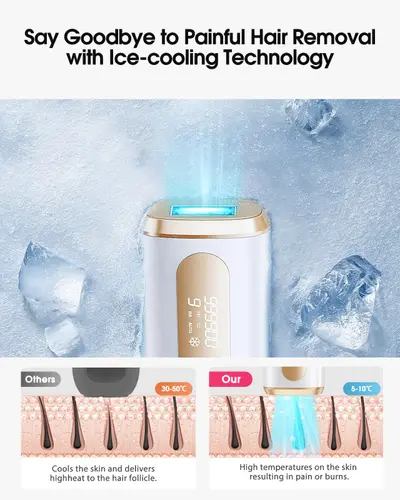 Epilator IPL definitiv PB2, cu răcire