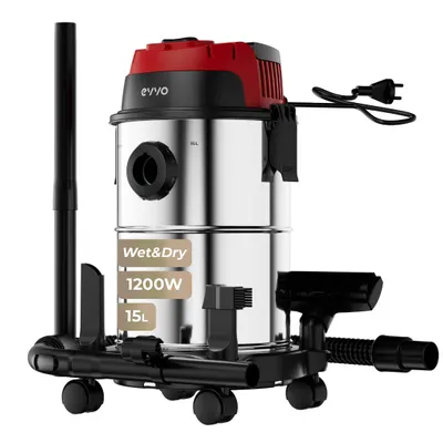Aspirator solide și lichide EVVO wet, INOX, HEPA
