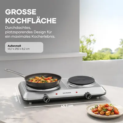 Plită electrică dublă Severin DK 1014, 2500W