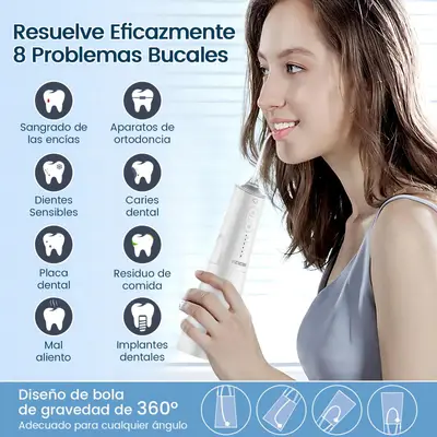 Duș bucal portabil Y208, irigator oral, 5 moduri