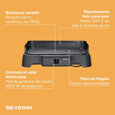 Grătar electric de masă Severin, 40-220 C