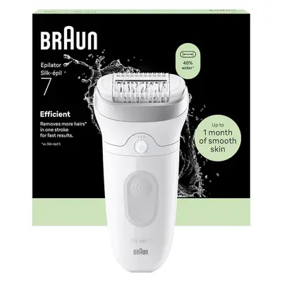 Braun Silk-epil 7 Type 5392 - Epilator Wet & Dry, cap lat, pensete MicroGrip, masaj