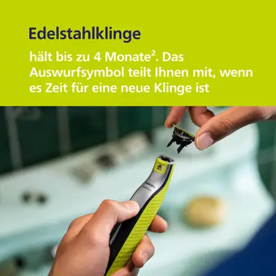 Aparat hibrid ras/tuns Philips OneBlade kit husă