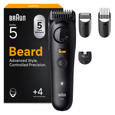 Braun Beard Trimmer Series 5 (BT5, 40 trepte, PrecisionLock, Li-Ion, +4 accesorii)