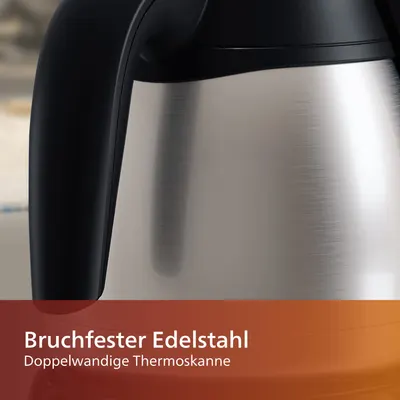 Cafetieră Philips Café Gaia HD7546/20 cu carafă termos, 1000W