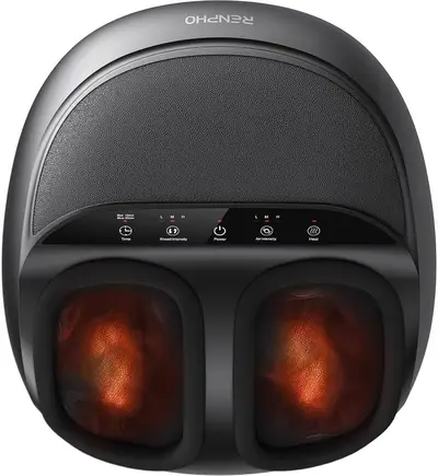 Renpho RF-FM059 - Aparat masaj picioare Shiatsu cu incalzire si compresie aer (fara telecomanda), rolling/kneading, 3 trepte, panou touch, 30W, oprire automata