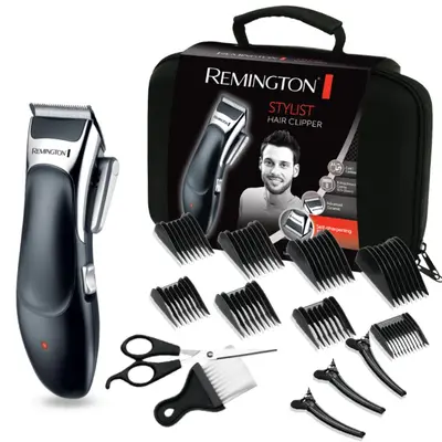 Remington Haarschneidemaschine Profi [selbstschärf. Ker — Remington Stylist Hair Clipper -
