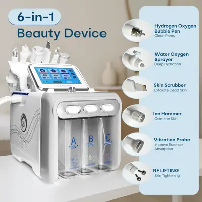 Aparat facial Memows 6-in-1 Hydrogen Oxygen