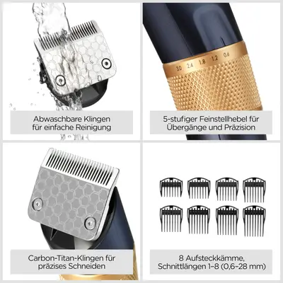 Masina de tuns par Lithium Performance (lame carbon-titan)