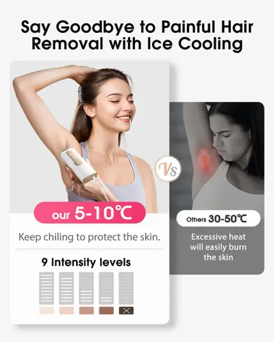 Epilator IPL definitiv PB2, cu răcire