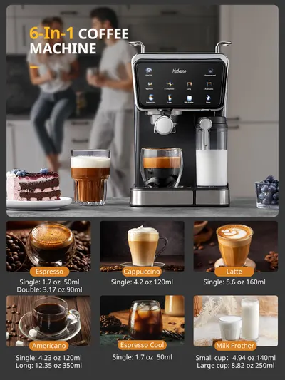 Espressor automat Yabano 20 bar, spumare lapte