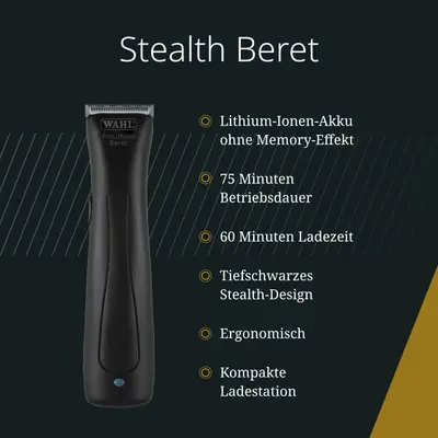 Trimmer profesional barbă Wahl Stealth Beret