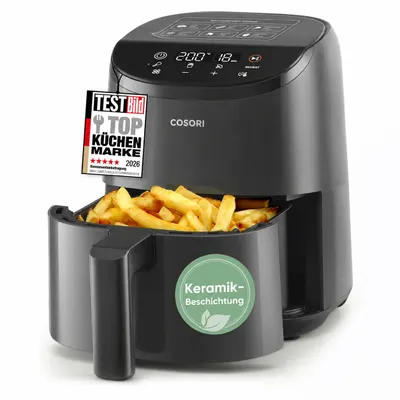 Friteuză cu aer cald Cosori Mini 2L, 900W, 4in1