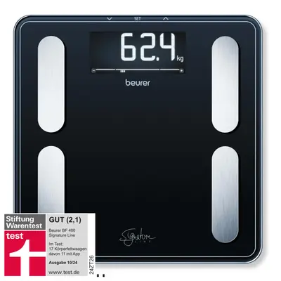 Beurer BF 400 black Diagnosewaage Signature Line — Cantar diagnostic BF 400 Signature Line