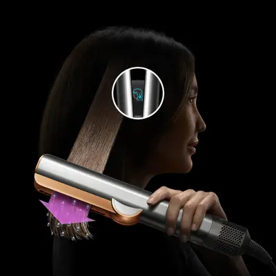 Dyson Placa de par wet-to-dry cu aer (Airstrait), 1600W, copper/rose gold