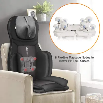 Husa de masaj scaun corp/spate cu incalzire Shiatsu
