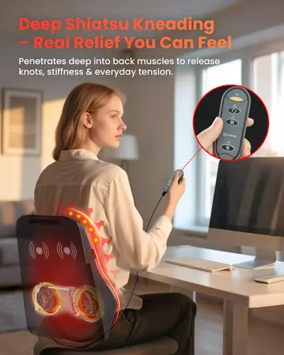 Pernă masaj Shiatsu Comfier CF-1228, încălzire