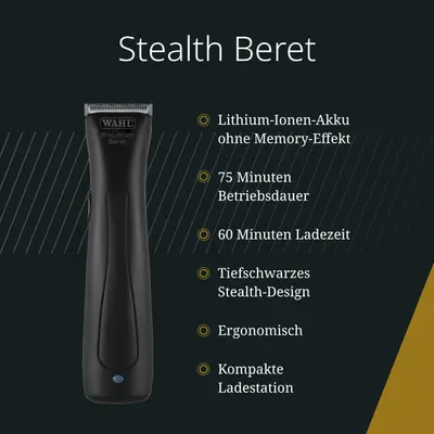 Wahl Stealth Beret — Wahl Professional Stealth Beret ProLithium (trimmer profesional)