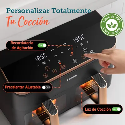 Friteuză cu aer cald Cosori Dual Basket 8.5L