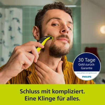 Aparat hibrid ras/tuns Philips OneBlade kit husă