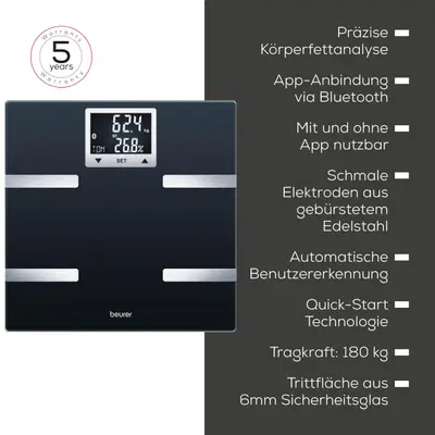 Cantar diagnostic Comfort cu Bluetooth (analiza corporala)