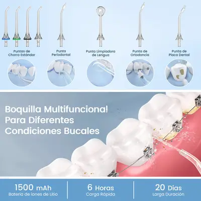 Duș bucal portabil Y208, irigator oral, 5 moduri